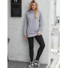 Zeagoo Womens Fleece Hoodies Soft Midweight Casual Hooded Sweatshirts Fall Winter Pullover Tops Kangaroo Pocket(Light Grey)