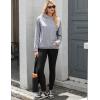 Zeagoo Womens Fleece Hoodies Soft Midweight Casual Hooded Sweatshirts Fall Winter Pullover Tops Kangaroo Pocket(Light Grey)