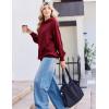 Zeagoo Womens Fleece Hoodies Soft Midweight Casual Hooded Sweatshirts Fall Winter Pullover Tops Kangaroo Pocket(Wine Red)