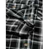 Zeagoo Womens Plaid Shacket Jacket Long Sleeve Fleece Hooded Jackets Fall Winter Warm Coat S-2XL(Black)