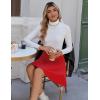 Zeagoo Women’s Skirt Basic Mini Skater Skirt 2026 Summer Skirts Stretchable High Waist A-Line Valentines Skirts(02 Red)