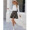 Zeagoo Women’s Skirt Basic Mini Skater Skirt 2026 Summer Skirts Stretchable High Waist A-Line Valentines Skirts(Bf131)
