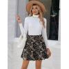 Zeagoo Women’s Skirt Basic Mini Skater Skirt 2026 Summer Skirts Stretchable High Waist A-Line Valentines Skirts(Bf131)