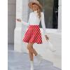 Zeagoo Women’s Skirt Basic Mini Skater Skirt 2026 Summer Skirts Stretchable High Waist A-Line Valentines Skirts(Jh84)
