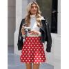 Zeagoo Women’s Skirt Basic Mini Skater Skirt 2026 Summer Skirts Stretchable High Waist A-Line Valentines Skirts(Jh84)