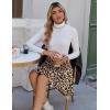 Zeagoo Women’s Skirt Basic Mini Skater Skirt 2026 Summer Skirts Stretchable High Waist A-Line Valentines Skirts(Leopard Print)