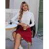 Zeagoo Women’s Skirt Basic Mini Skater Skirt 2026 Summer Skirts Stretchable High Waist A-Line Valentines Skirts(Red)