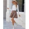 Zeagoo Women’s Skirt Basic Mini Skater Skirt 2026 Summer Skirts Stretchable High Waist A-Line Valentines Skirts(Red Floral)