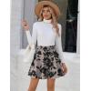 Zeagoo Women’s Skirt Basic Mini Skater Skirt 2026 Summer Skirts Stretchable High Waist A-Line Valentines Skirts(Sf84)