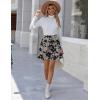 Zeagoo Women’s Skirt Basic Mini Skater Skirt 2026 Summer Skirts Stretchable High Waist A-Line Valentines Skirts(Sf84)