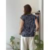Zeagoo Womens Tops Short Sleeve V Neck Shirts Summer Dressy Casual Business Clothes Work Blouses Fashion Clothing Outfits(Mz473 Vintage Printed)