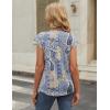 Zeagoo Womens Tops Short Sleeve V Neck Shirts Summer Dressy Casual Business Clothes Work Blouses Fashion Clothing Outfits(Mz919)