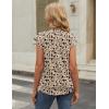 Zeagoo Womens Tops Short Sleeve V Neck Shirts Summer Dressy Casual Business Clothes Work Blouses Fashion Clothing Outfits(Sf154)