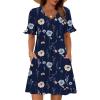 Dark Blue Floral