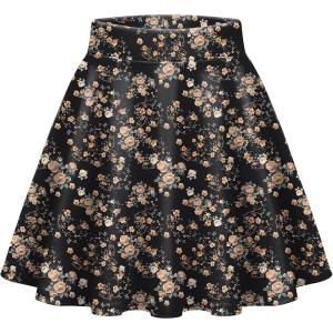 Zeagoo Women’s Skirt Basic Mini Skater Skirt 2026 Summer Skirts Stretchable High Waist A-Line Valentines Skirts(Bf131)