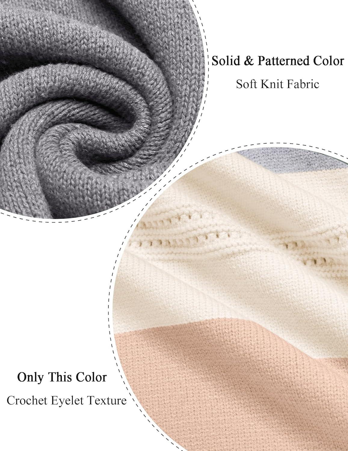 imageZeagoo Sweater Vest Women Sleeveless V Neck Oversized Pullover Knitted Tops 2026 Fall OutfitsColor Block Beige