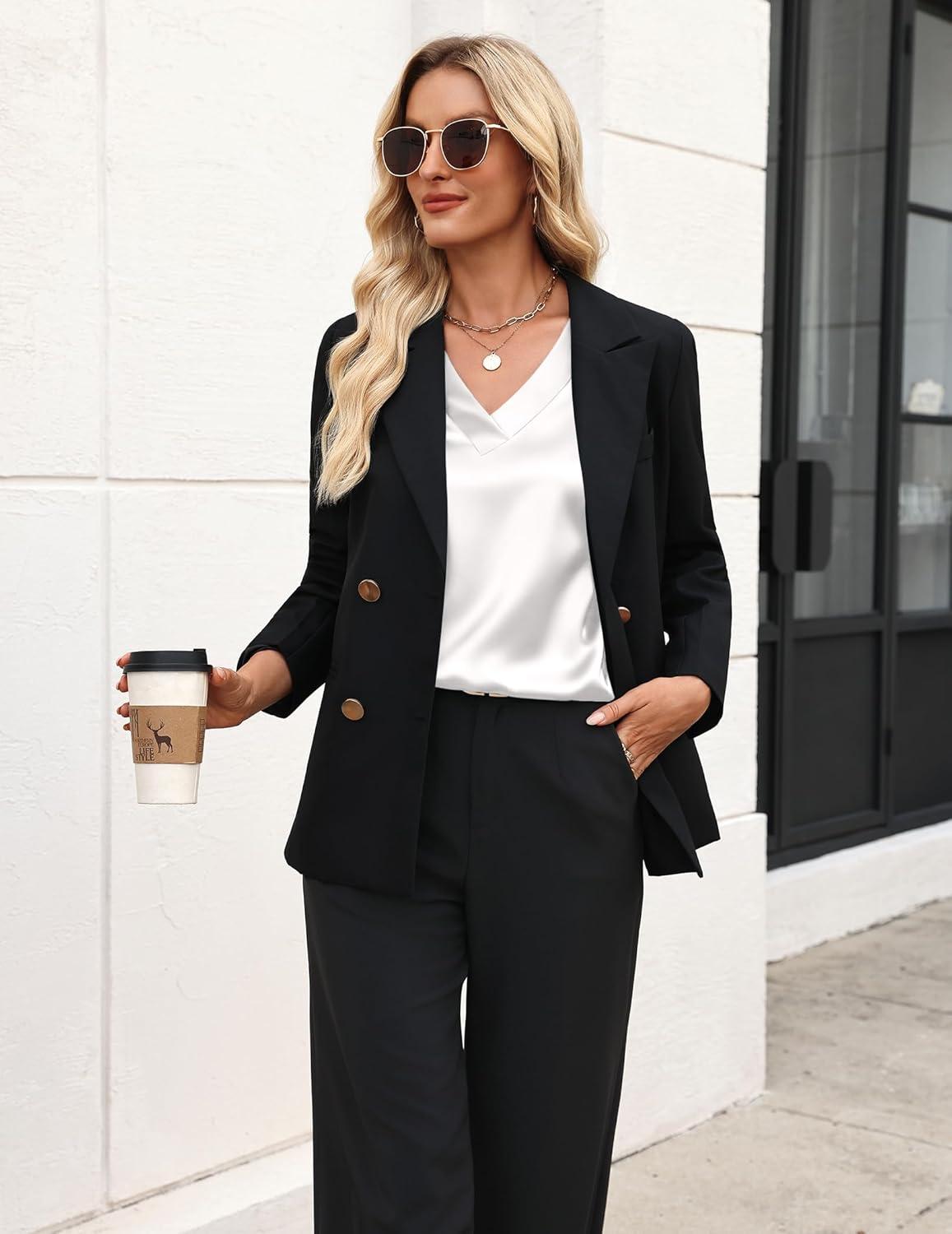 imageZeagoo Womens Silk Satin Tank Tops V Neck Casual Camisoles Sleeveless Business Work Blouses Dressy Summer ShirtsAwhite
