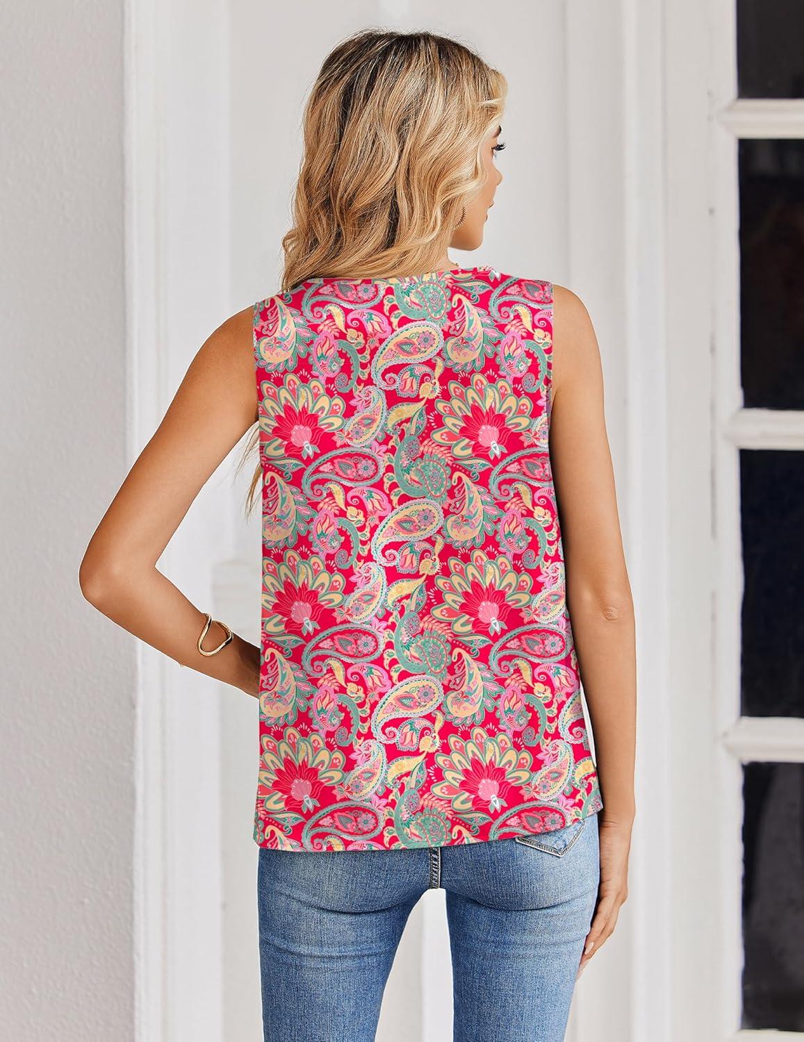 imageZeagoo Womens Silk Satin Tank Tops V Neck Casual Camisoles Sleeveless Business Work Blouses Dressy Summer ShirtsPmz750