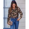 Zeagoo Button Down Shirts for Women Dressy Floral Printed Long Sleeve Blouse Business Casual Work Tops(Jh308)