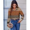 Zeagoo Button Down Shirts for Women Dressy Floral Printed Long Sleeve Blouse Business Casual Work Tops(Jh398)