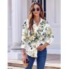 Zeagoo Button Down Shirts for Women Dressy Floral Printed Long Sleeve Blouse Business Casual Work Tops(Sp99)
