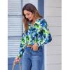 Zeagoo Button Down Shirts for Women Dressy Floral Printed Long Sleeve Blouse Business Casual Work Tops(Wf32)