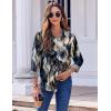 Zeagoo Button Down Shirts for Women Dressy Floral Printed Long Sleeve Blouse Business Casual Work Tops(Zr220)