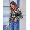 Zeagoo Button Down Shirts for Women Dressy Floral Printed Long Sleeve Blouse Business Casual Work Tops(Zr220)