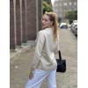 Zeagoo Fall Sweaters for Women 2026 Long Sleeve Crewneck Ribbed Knit Pullover Sweater Loose Fit Basic Jumper Tops(A Warm Apricot)