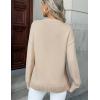 Zeagoo Fall Sweaters for Women 2026 Long Sleeve Crewneck Ribbed Knit Pullover Sweater Loose Fit Basic Jumper Tops(A Warm Apricot)