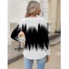 Zeagoo Long Sleeve Shirts for Women 2025 Casual Pleated V Neck Fall Tunic Tops Button Down Blouse Dressy Loose T-Shirts(Jb204)