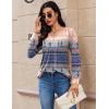 Zeagoo Long Sleeve Shirts for Women 2025 Casual Pleated V Neck Fall Tunic Tops Button Down Blouse Dressy Loose T-Shirts(Mz814)
