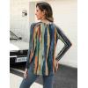 Zeagoo Long Sleeve Shirts for Women Crew Neck Casual Fall Fashion Blouses Basic Tunic Tops Dressy Work Clothes(Multicolor-cx289)
