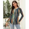 Zeagoo Long Sleeve Shirts for Women Crew Neck Casual Fall Fashion Blouses Basic Tunic Tops Dressy Work Clothes(Multicolor-cx289)