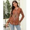 Zeagoo Long Sleeve Shirts for Women Crew Neck Casual Fall Fashion Blouses Basic Tunic Tops Dressy Work Clothes(Multicolor-mz811)