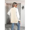 Zeagoo Sweater Vest Women Sleeveless V Neck Oversized Pullover Knitted Tops 2026 Fall Outfits(Cream)