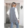 Zeagoo Sweater Vest Women Sleeveless V Neck Oversized Pullover Knitted Tops 2026 Fall Outfits(Grey)