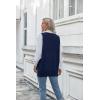 Zeagoo Sweater Vest Women Sleeveless V Neck Oversized Pullover Knitted Tops 2026 Fall Outfits(Navy Blue)