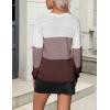 Zeagoo Womens 2026 Fall Sweaters Casual Long Sleeve Ribbed Knit Pullover V Neck Lightweight Crochet Pullover Sweater Top(Multicolored)
