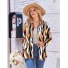 Zeagoo Womens Button Down Shirt Long Sleeve Blouse Business Work Tops Dressy Casual Floral Printed Outfits with Pocket(Cx123)