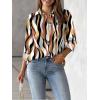 Zeagoo Womens Button Down Shirt Long Sleeve Blouse Business Work Tops Dressy Casual Floral Printed Outfits with Pocket(Cx123)