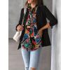 Zeagoo Womens Button Down Shirt Long Sleeve Blouse Business Work Tops Dressy Casual Floral Printed Outfits with Pocket(Cx255)