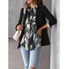 Zeagoo Womens Button Down Shirt Long Sleeve Blouse Business Work Tops Dressy Casual Floral Printed Outfits with Pocket(C-zr220)