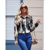 Zeagoo Womens Button Down Shirt Long Sleeve Blouse Business Work Tops Dressy Casual Floral Printed Outfits with Pocket(C-zr220)
