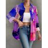 Zeagoo Womens Button Down Shirt Long Sleeve Blouse Business Work Tops Dressy Casual Floral Printed Outfits with Pocket(D-cx174)