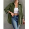 Zeagoo Womens Button Down Shirt Long Sleeve Blouse Business Work Tops Dressy Casual Floral Printed Outfits with Pocket(Green)
