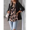 Zeagoo Womens Button Down Shirt Long Sleeve Blouse Business Work Tops Dressy Casual Floral Printed Outfits with Pocket(Jh308)