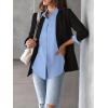 Zeagoo Womens Button Down Shirt Long Sleeve Blouse Business Work Tops Dressy Casual Floral Printed Outfits with Pocket(Light Blue)