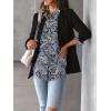 Zeagoo Womens Button Down Shirt Long Sleeve Blouse Business Work Tops Dressy Casual Floral Printed Outfits with Pocket(Mz473)