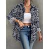 Zeagoo Womens Button Down Shirt Long Sleeve Blouse Business Work Tops Dressy Casual Floral Printed Outfits with Pocket(Mz473)